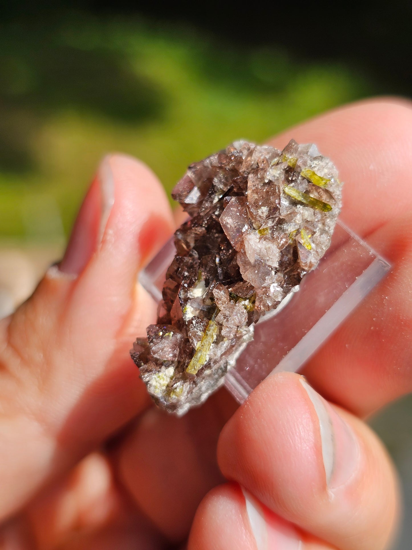 Axinite et Epidote du Pakistan n°2
