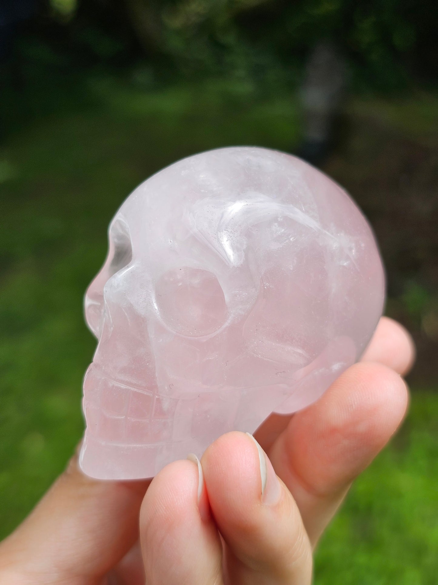 Crâne Quartz rose