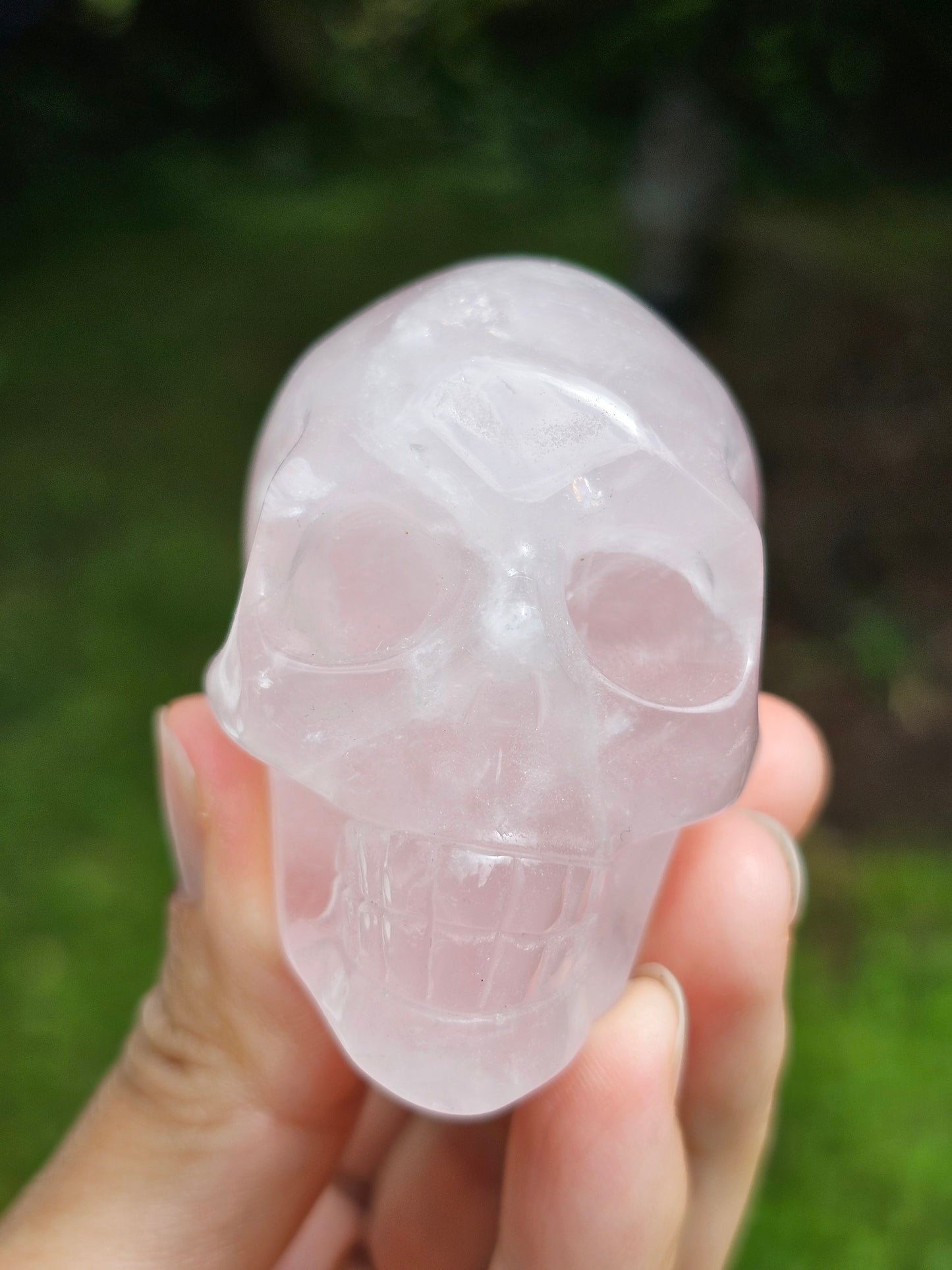 Crâne Quartz rose