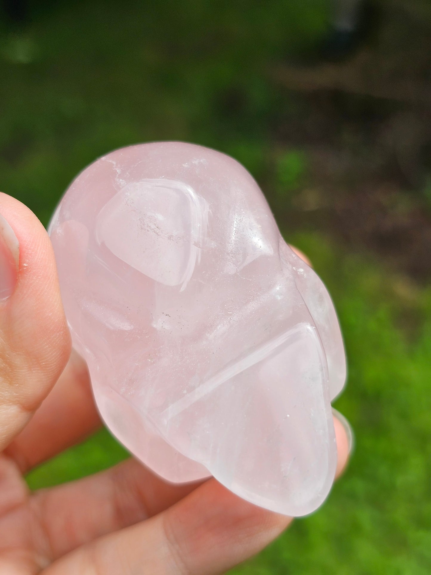 Crâne Quartz rose