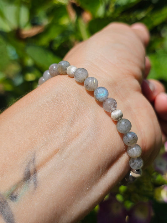 Bracelet Labradorite et argent 925