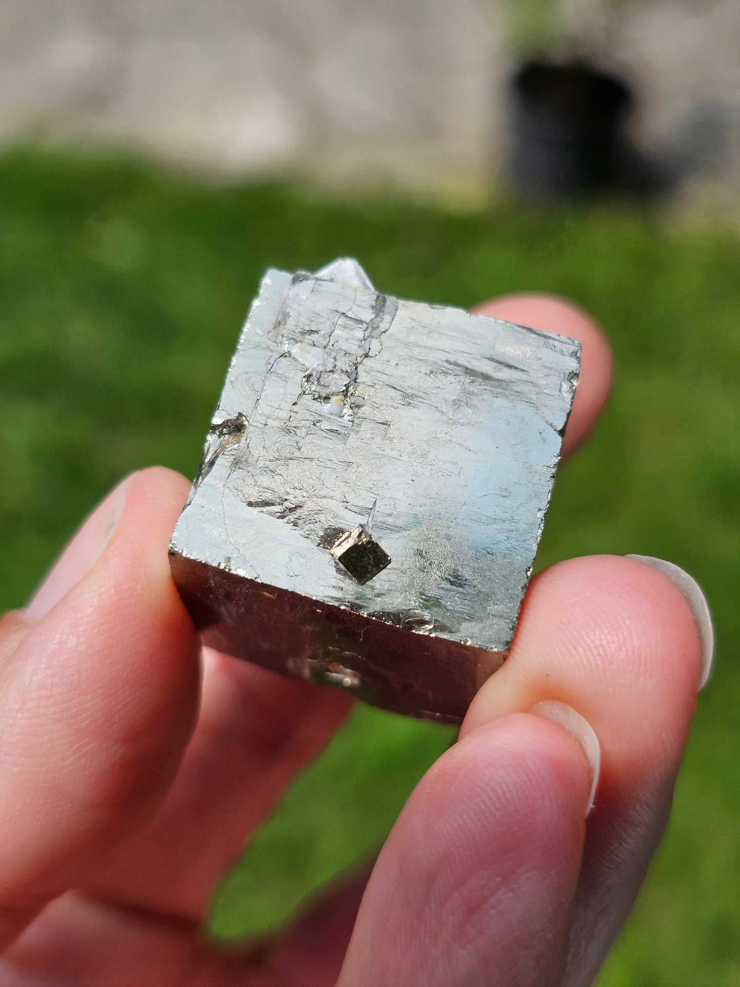 Cube de Pyrite d'Espagne n°1