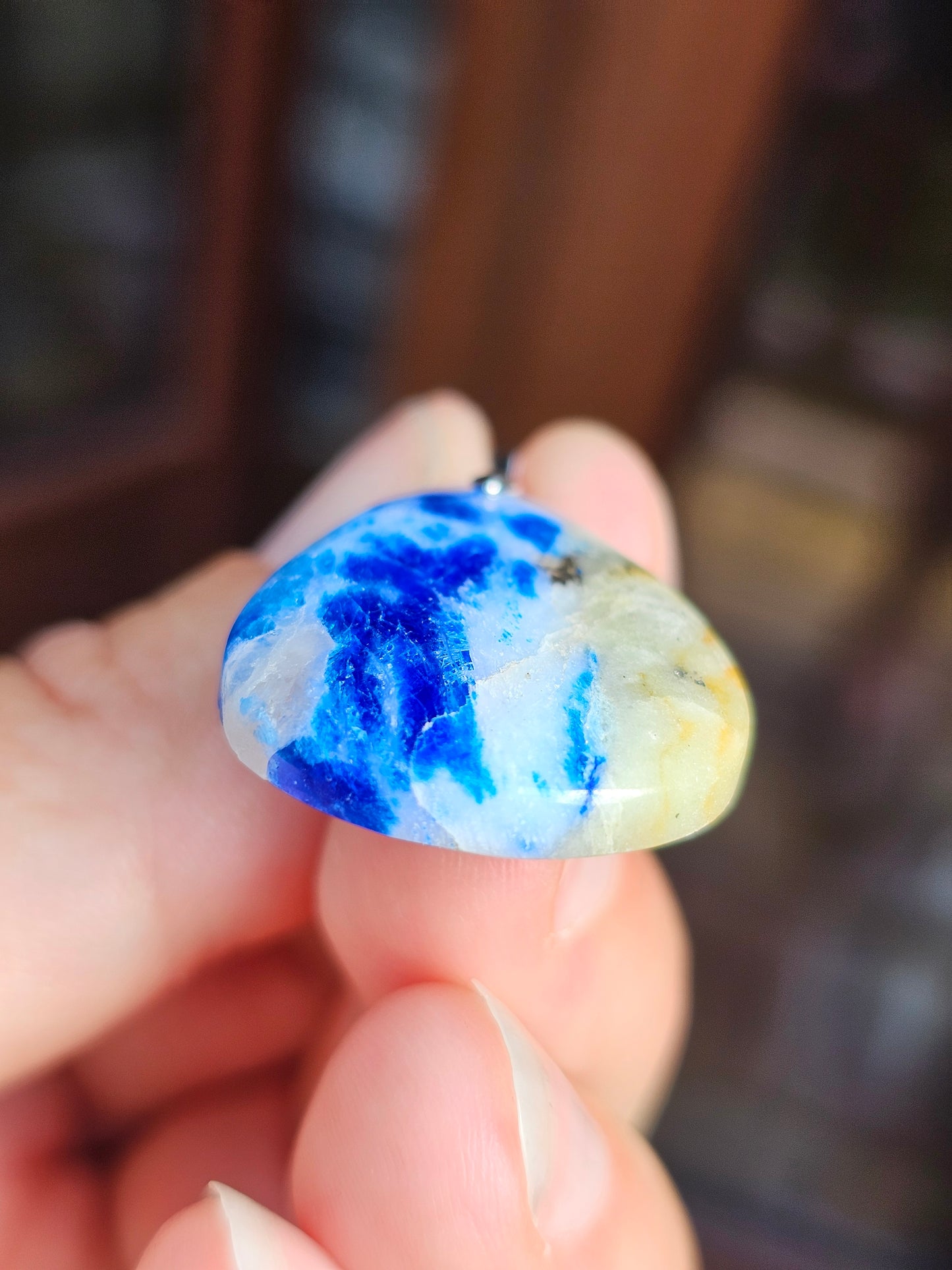 Pendentif Afghanite n°4 (réactif uv)