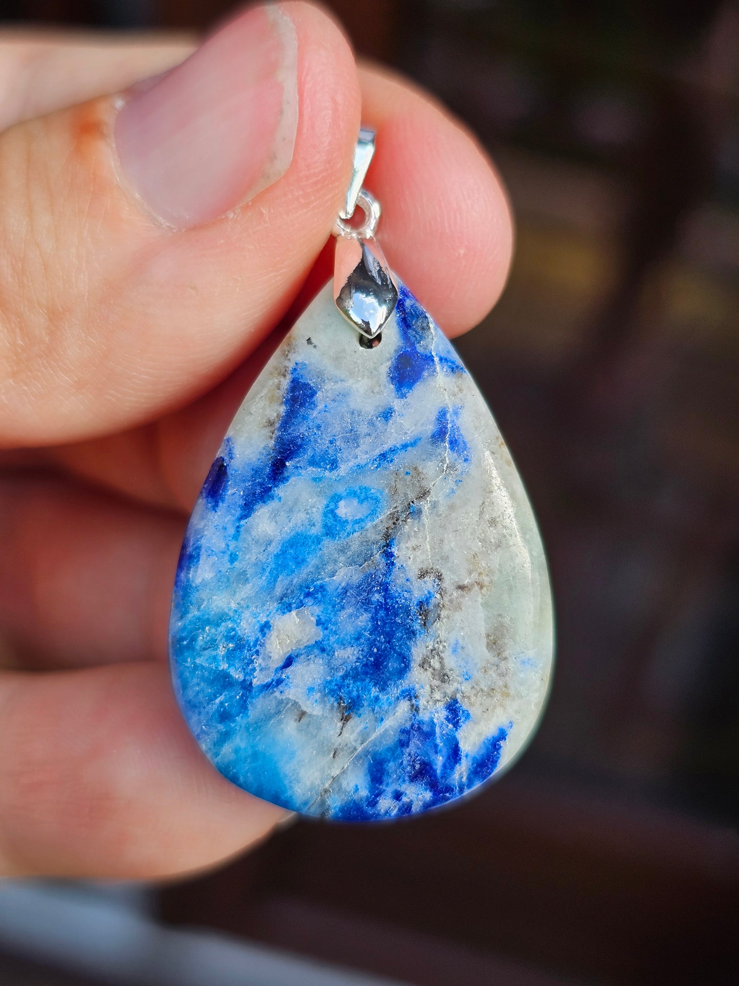 Pendentif Afghanite n°5 (réactif uv)