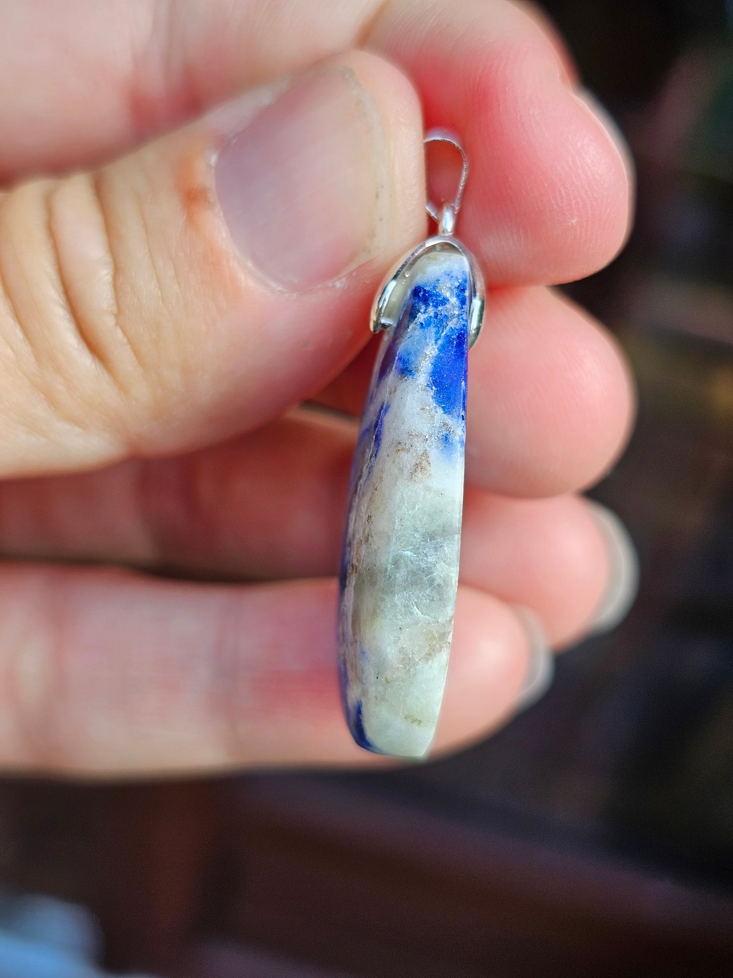 Pendentif Afghanite n°5 (réactif uv)
