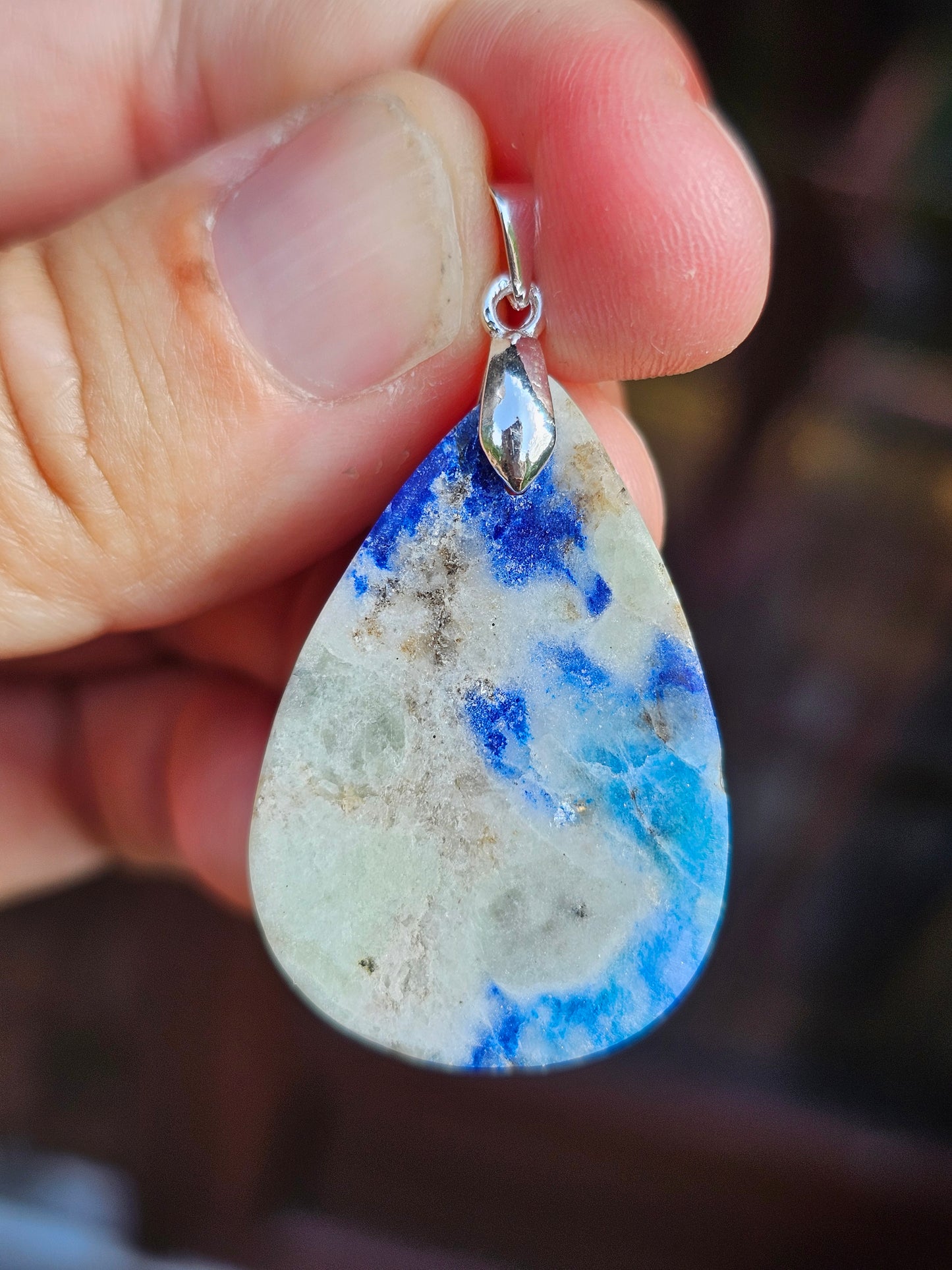 Pendentif Afghanite n°5 (réactif uv)