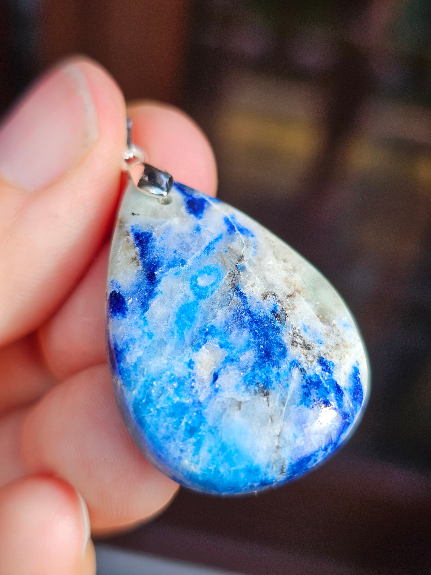 Pendentif Afghanite n°5 (réactif uv)