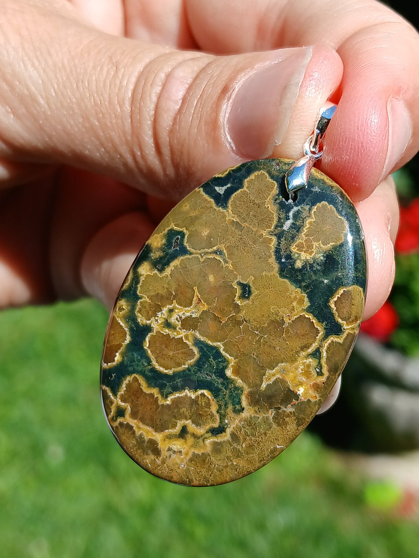 Pendentif Jaspe orbiculaire B