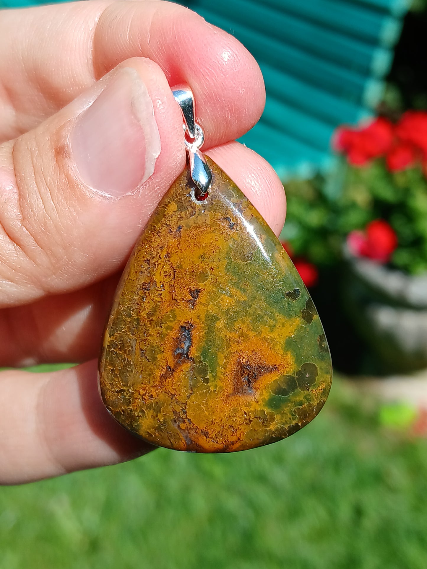 Pendentif Jaspe orbiculaire E