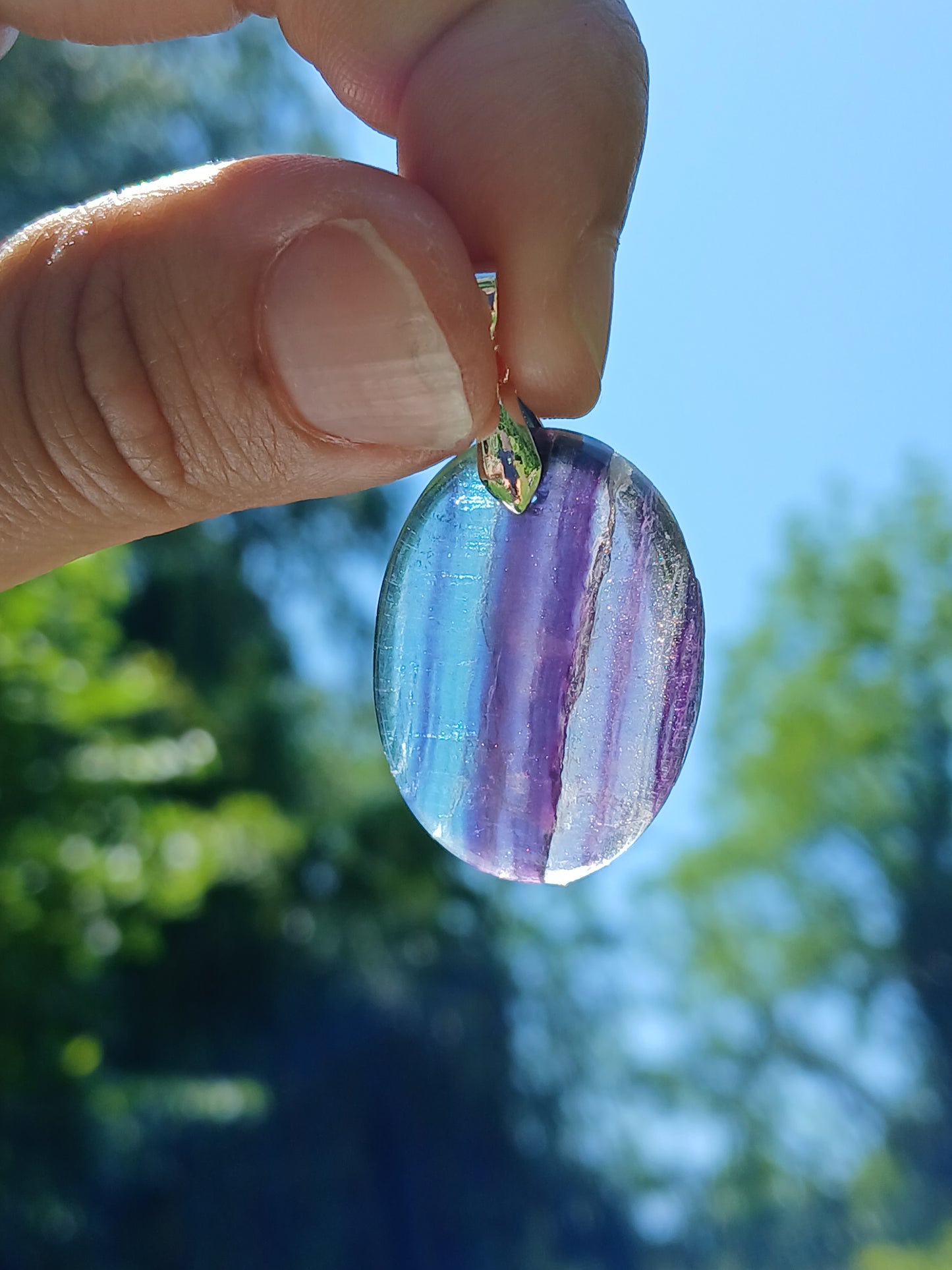 Pendentif Fluorite G