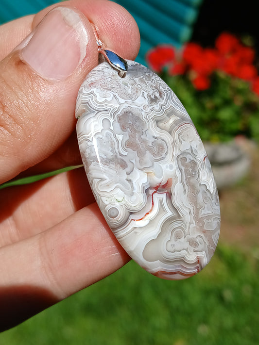 Pendentif Agate crazy lace n°5
