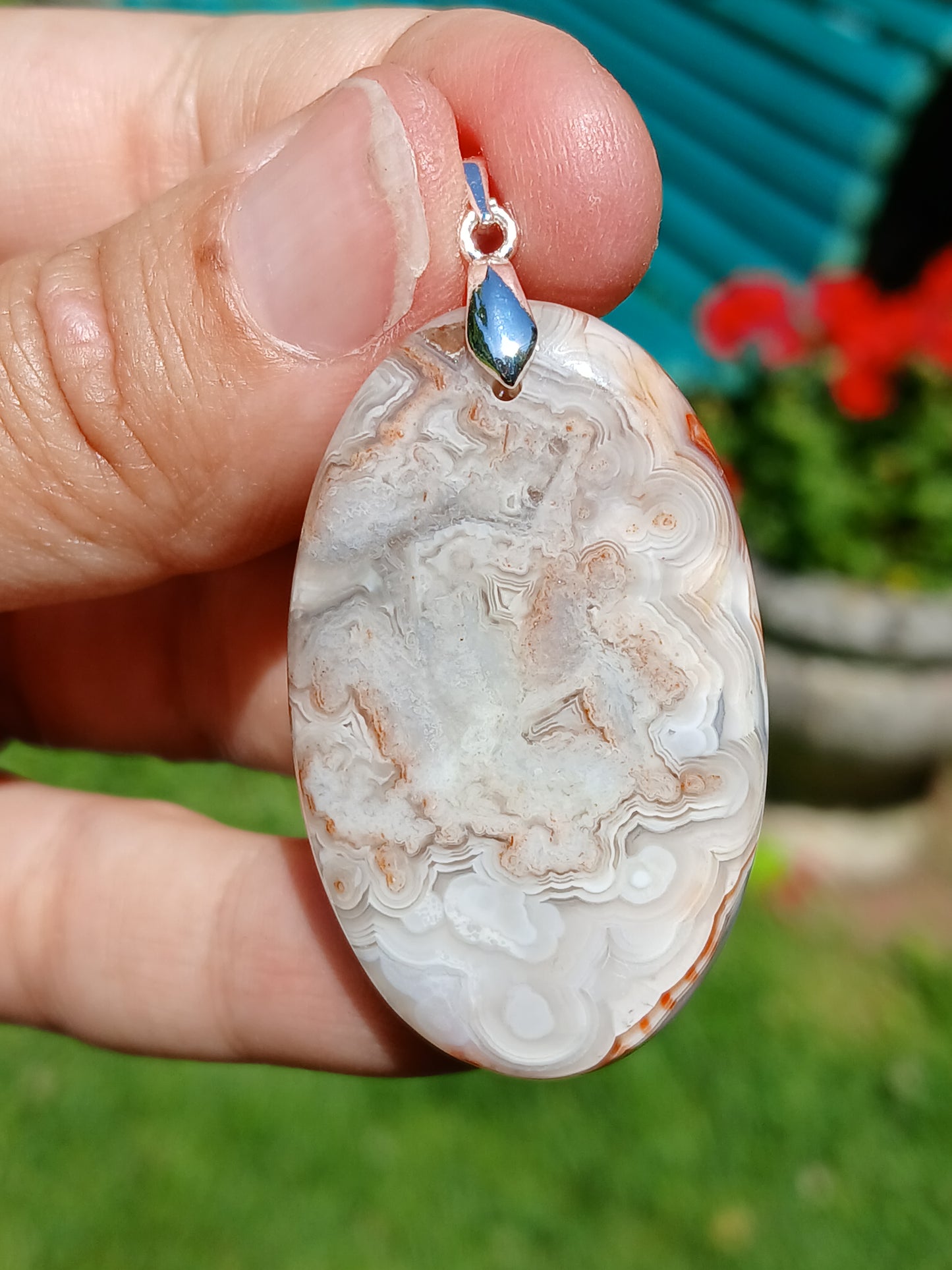 Pendentif Agate crazy lace n°6