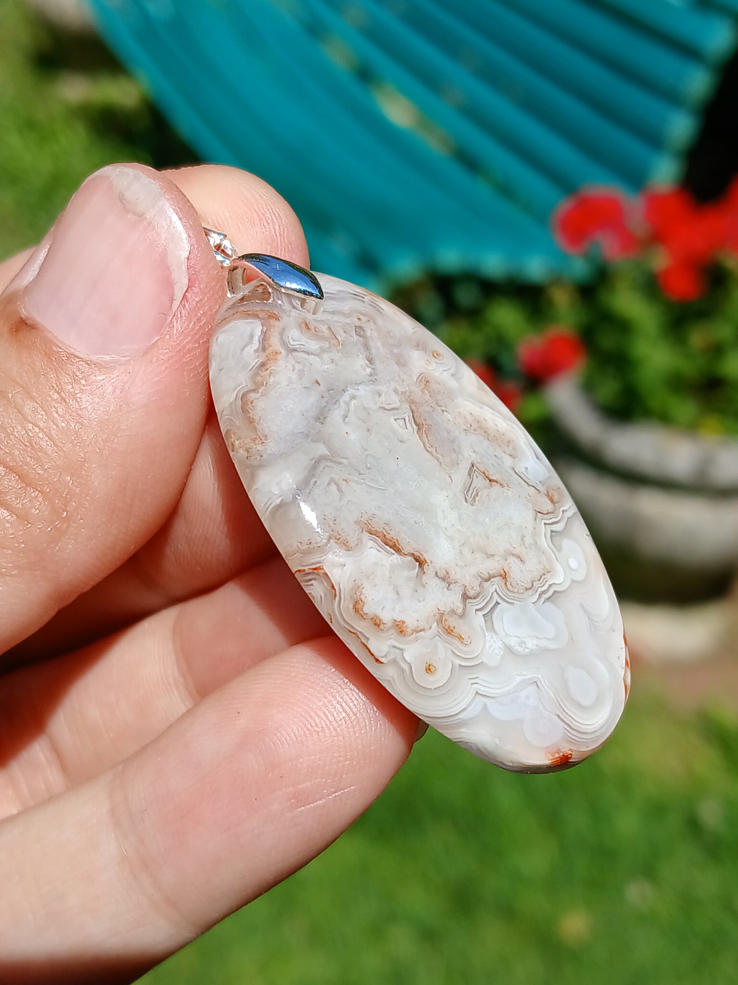 Pendentif Agate crazy lace n°6