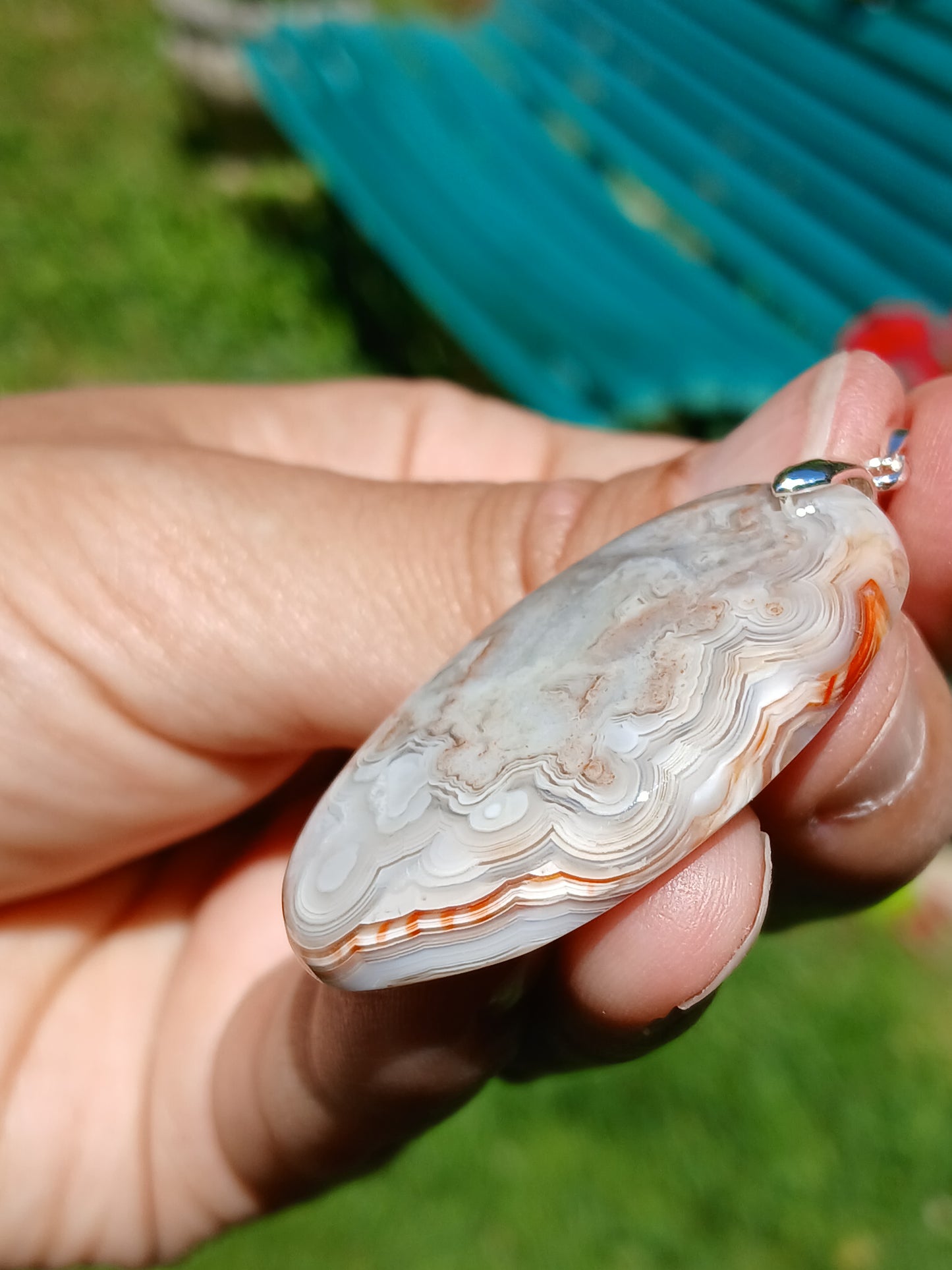 Pendentif Agate crazy lace n°6