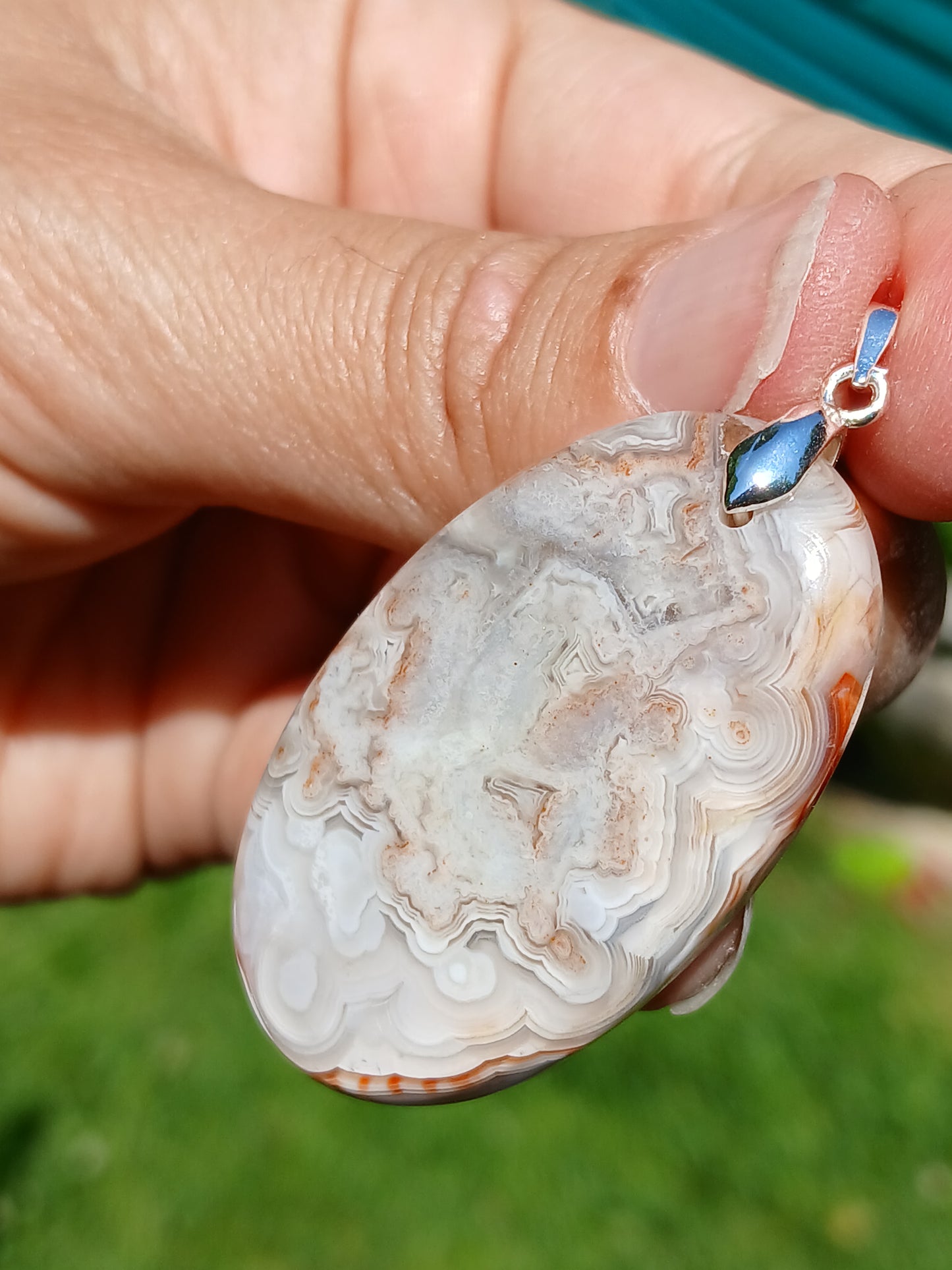 Pendentif Agate crazy lace n°6