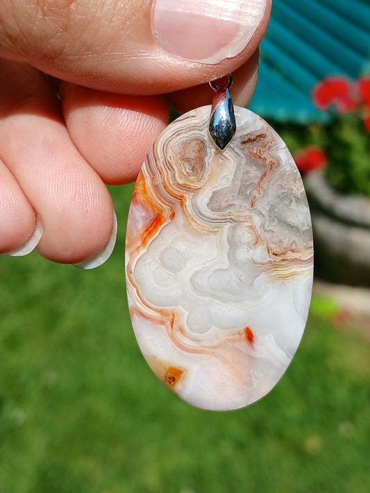 Pendentif Agate crazy lace n°6