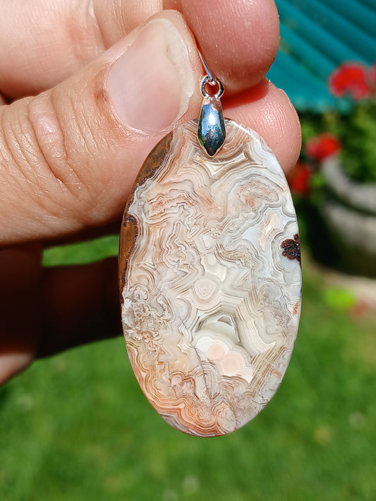 Pendentif Agate crazy lace n°7