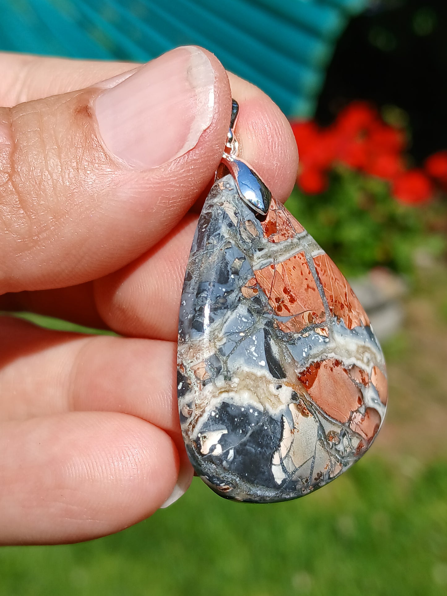 Pendentif Jaspe maligano n°4