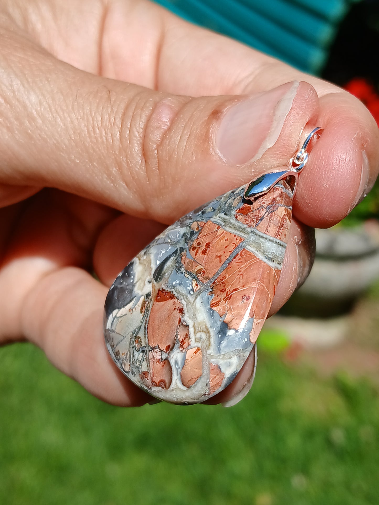 Pendentif Jaspe maligano n°4