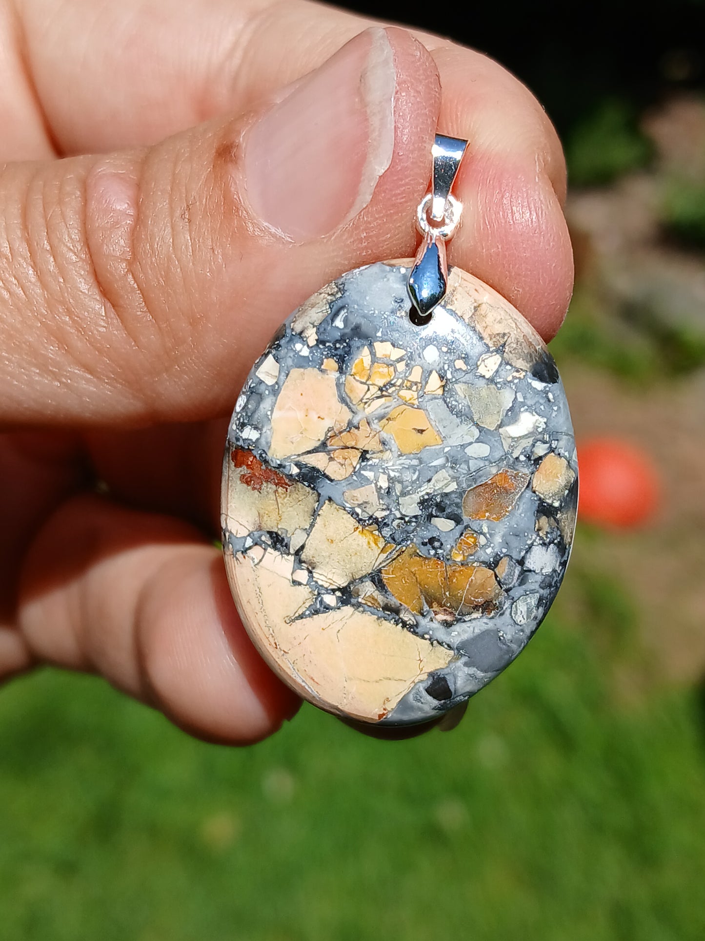 Pendentif Jaspe maligano n°9