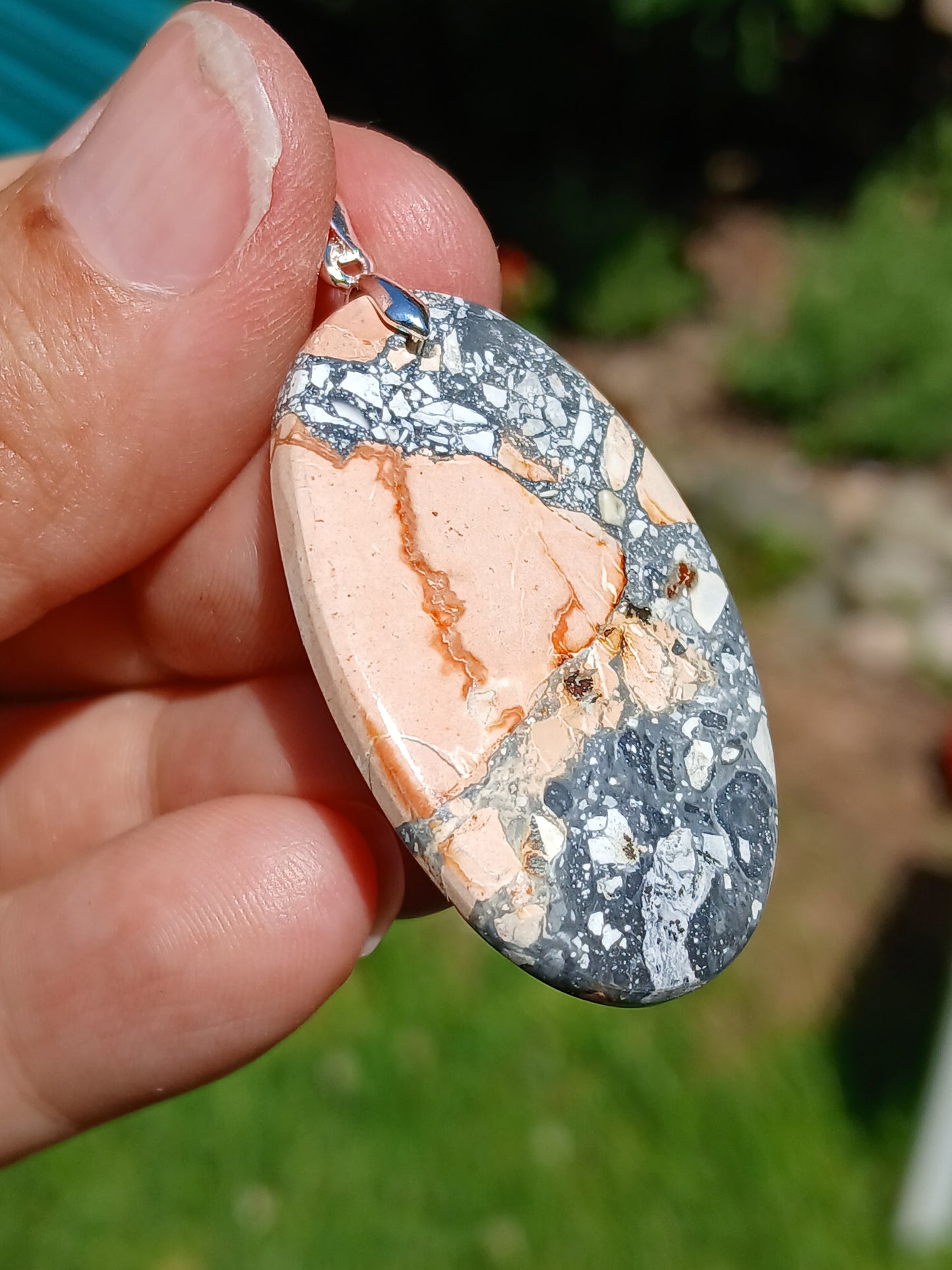 Pendentif Jaspe maligano n°10