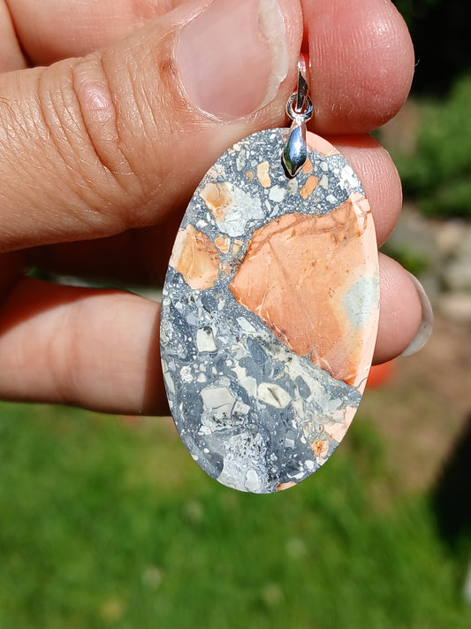 Pendentif Jaspe maligano n°10