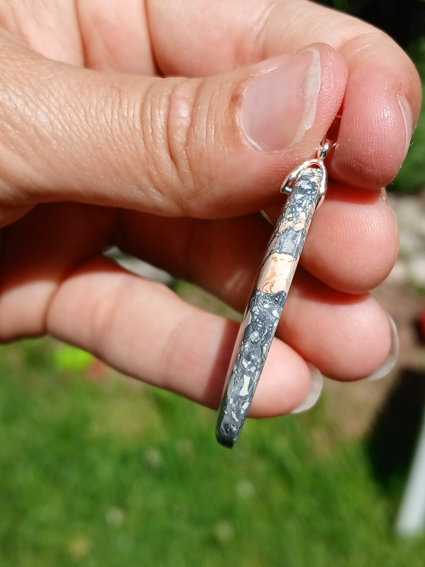 Pendentif Jaspe maligano n°10