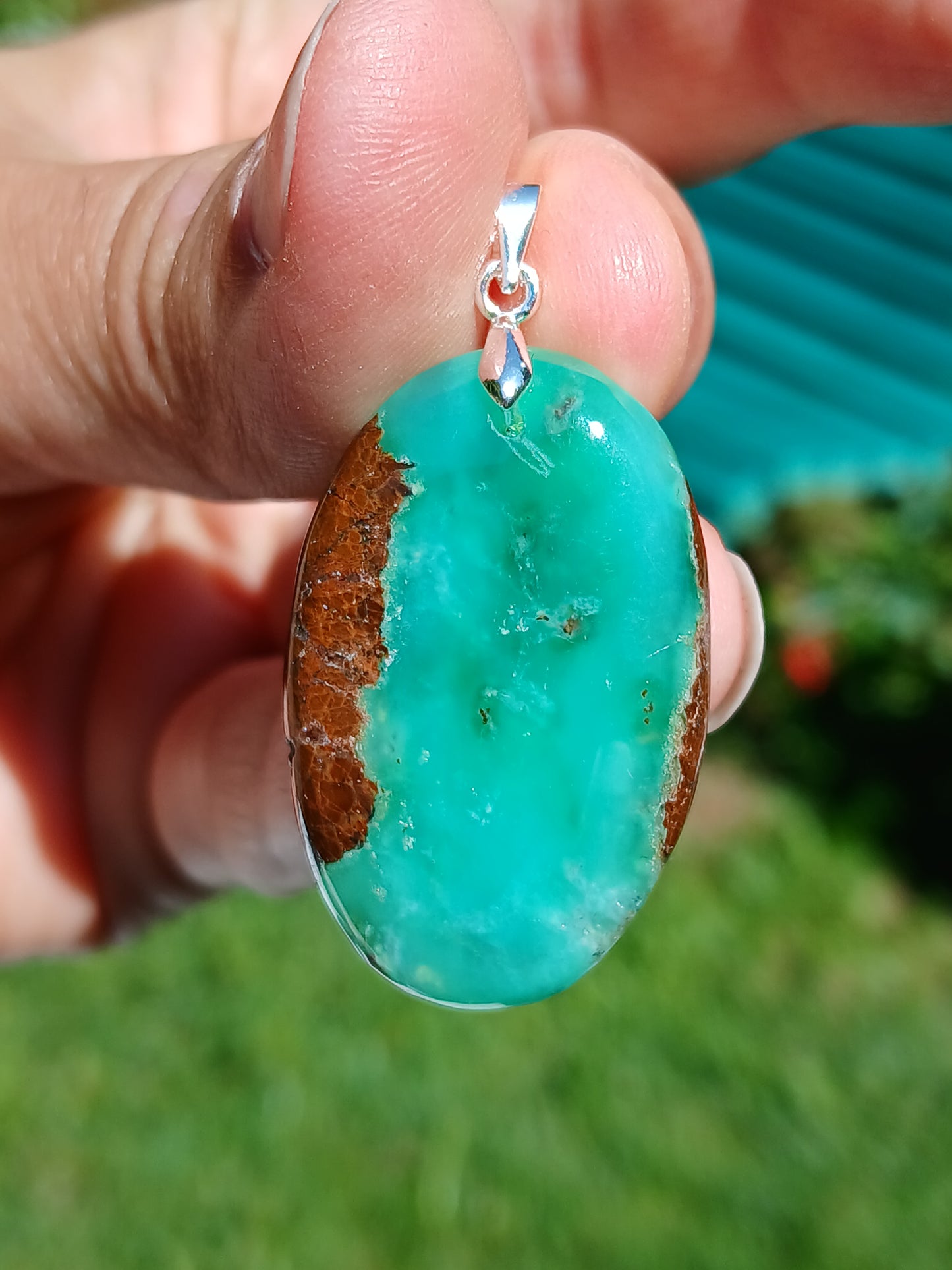 Pendentif Chysoprase CH8