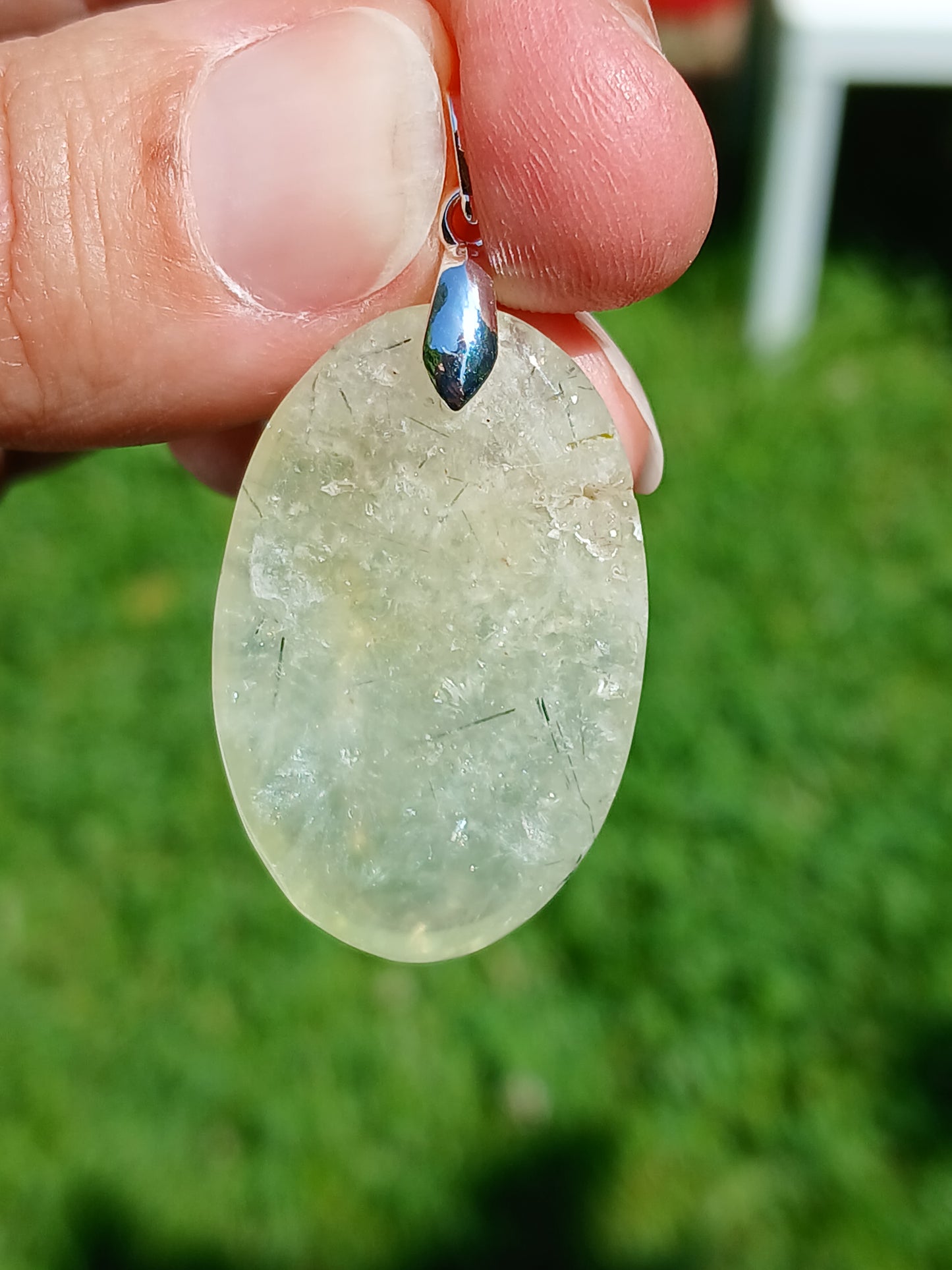 Pendentif Prehnite n°8