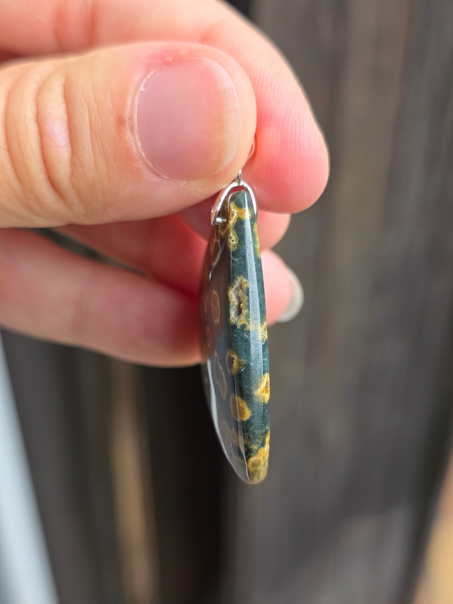 Pendentif Jaspe orbiculaire F
