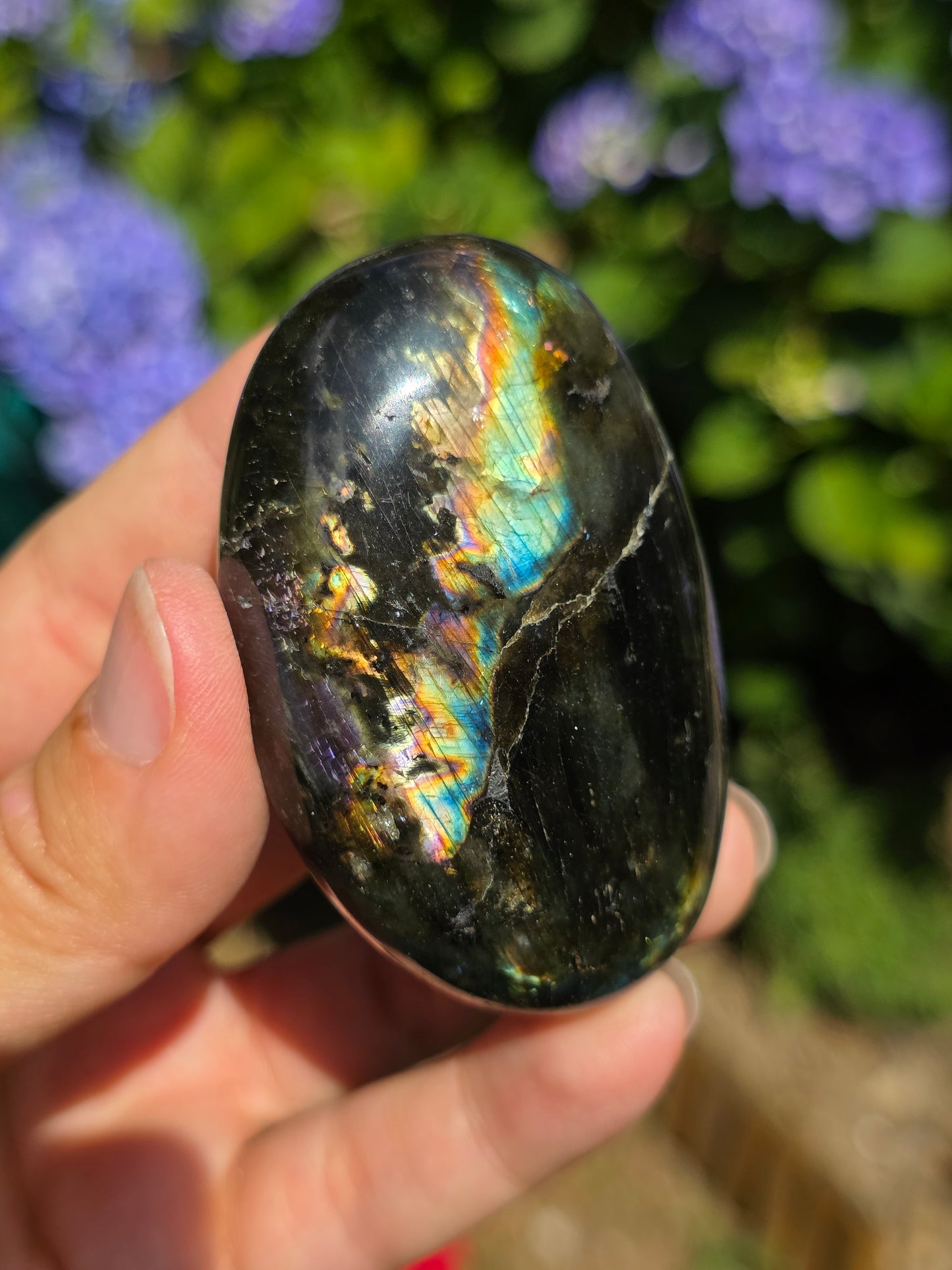 Galet Labradorite noire (à choisir)