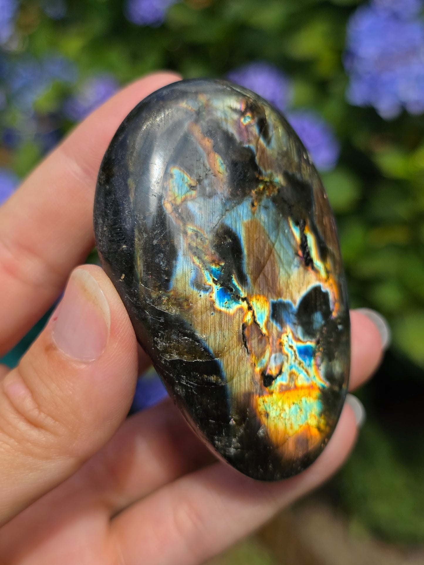 Galet Labradorite noire (à choisir)