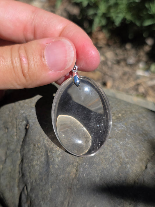 Pendentif Quartz fumé clair (à choisir)