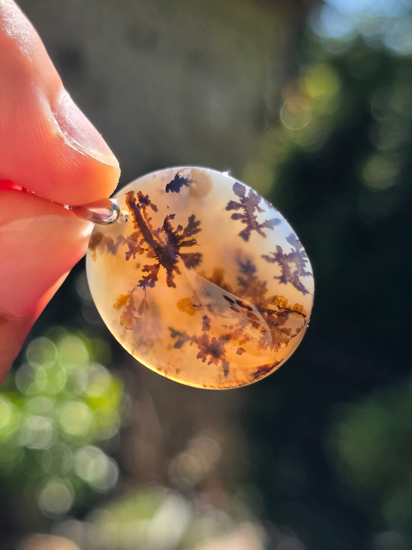 Pendentif Agate dendritique de Turquie n°2