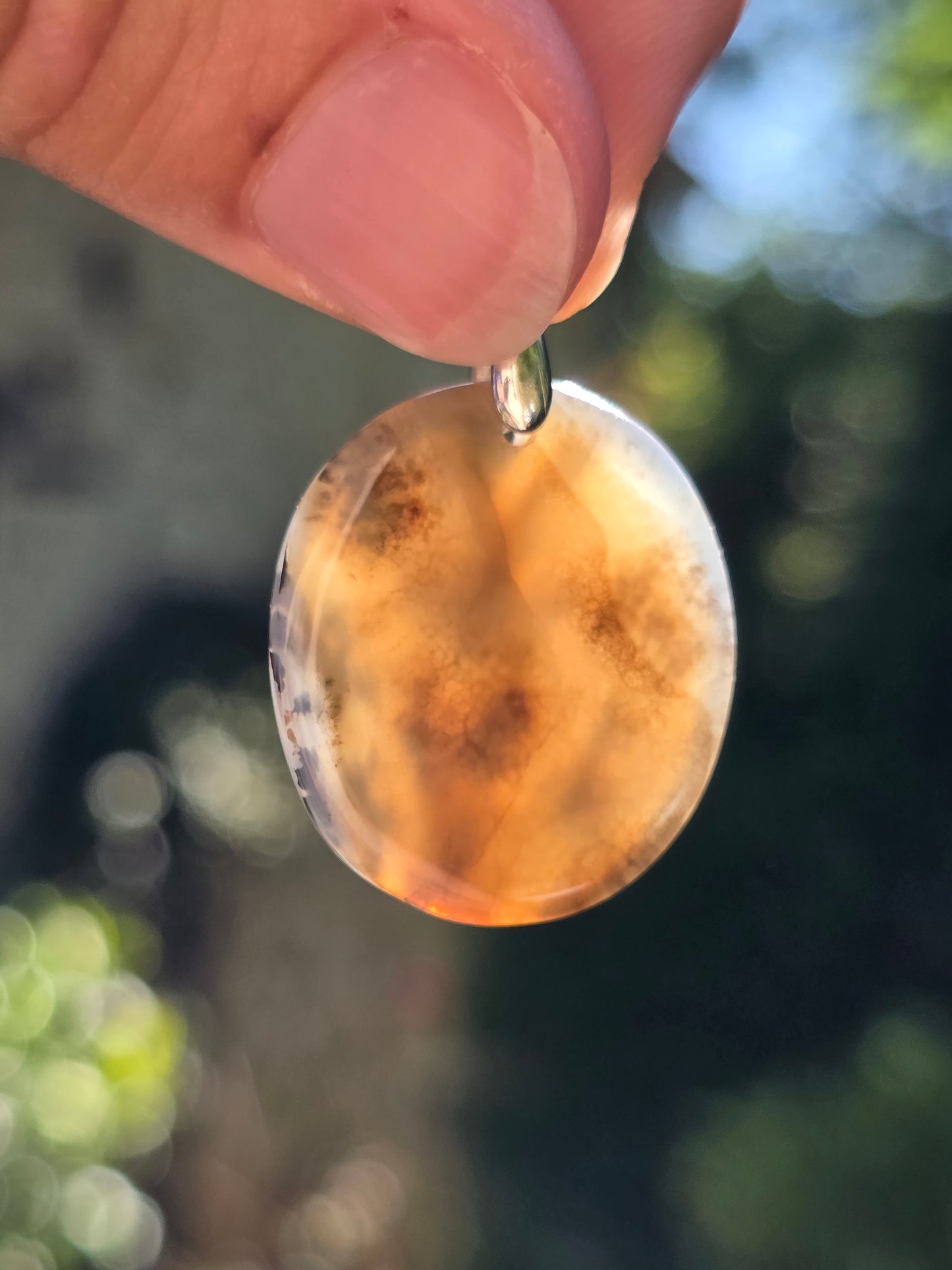 Pendentif Agate dendritique de Turquie n°2