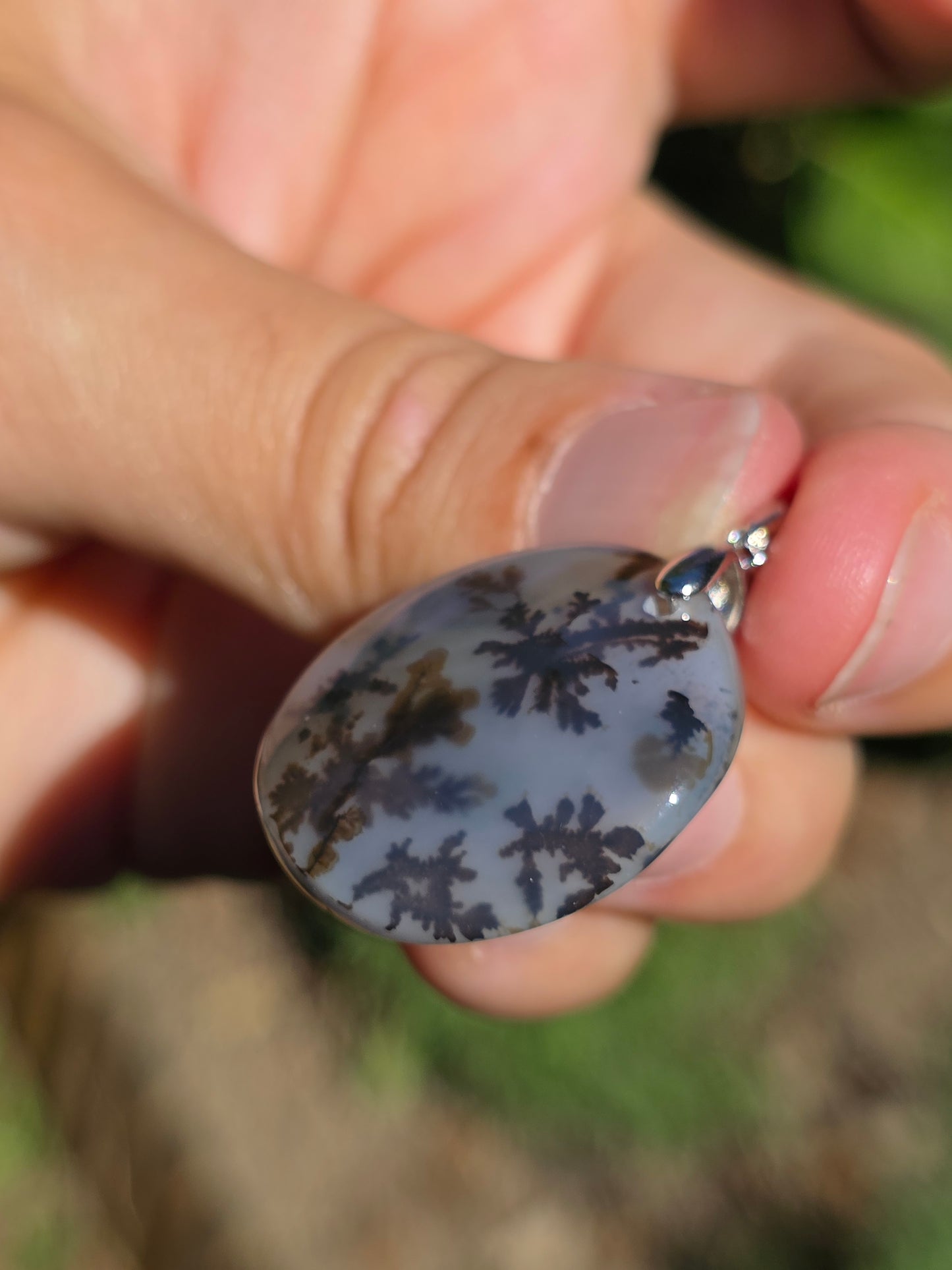 Pendentif Agate dendritique de Turquie n°2