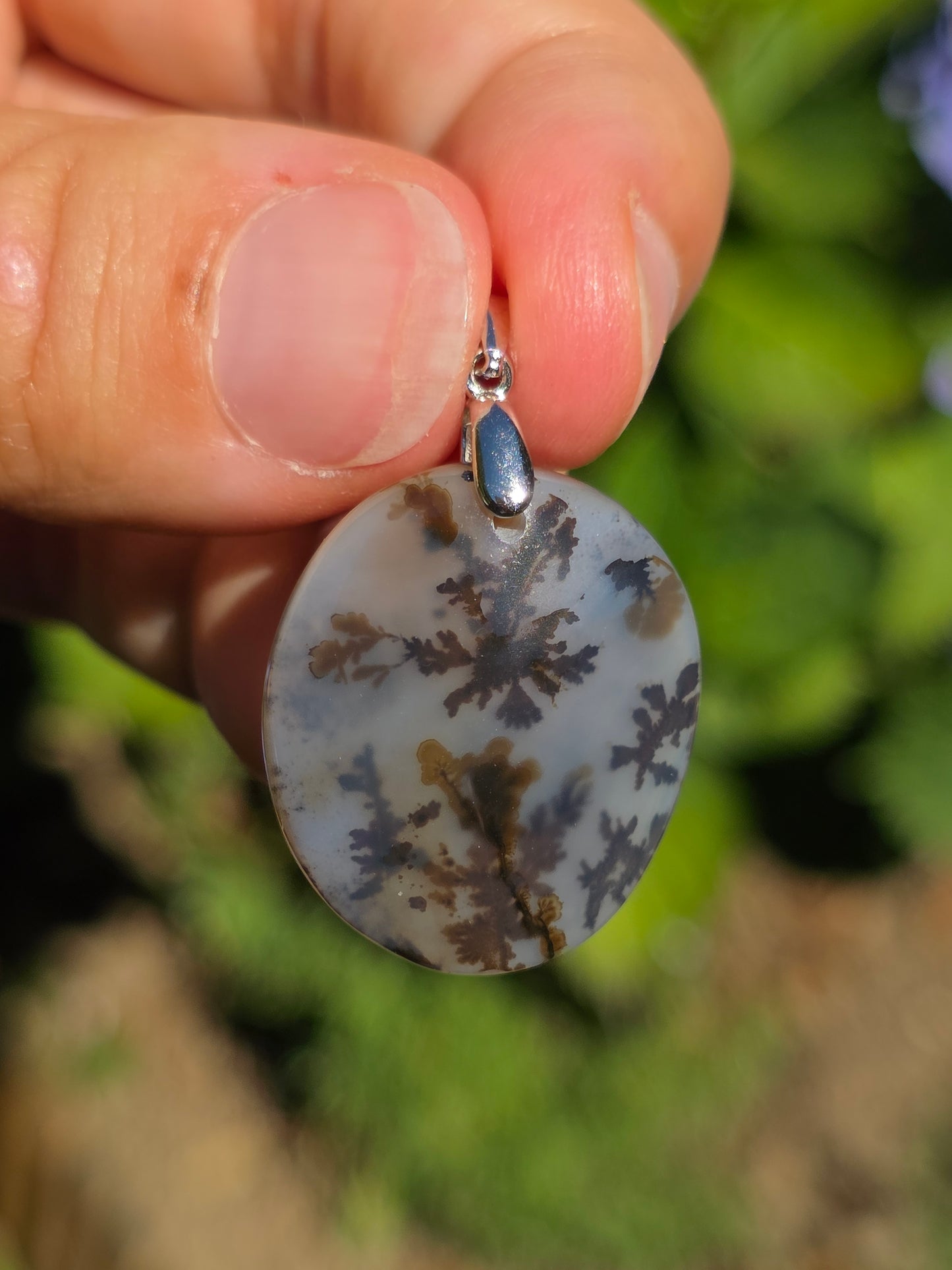 Pendentif Agate dendritique de Turquie n°2