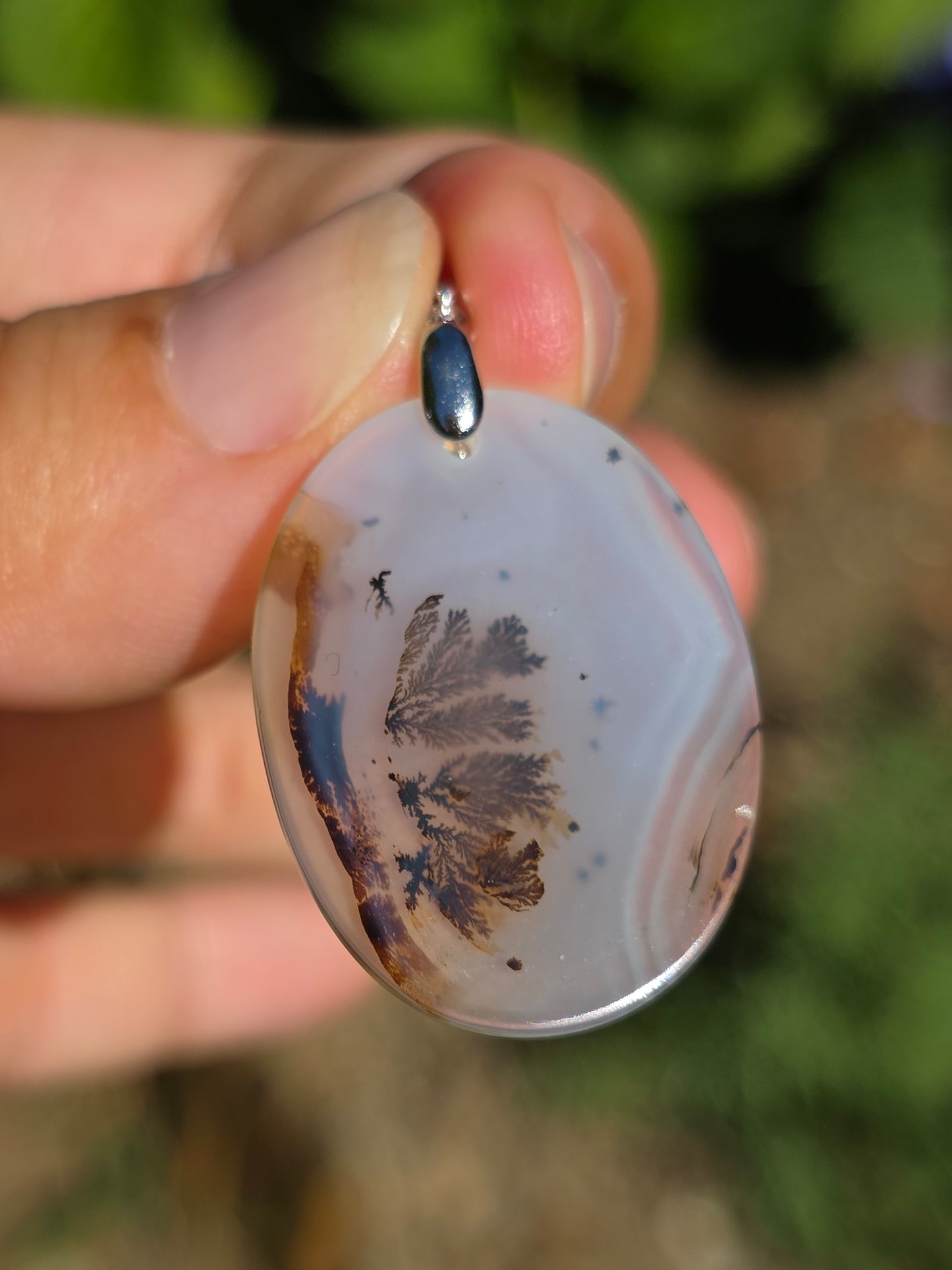 Pendentif Agate dendritique de Turquie n°3