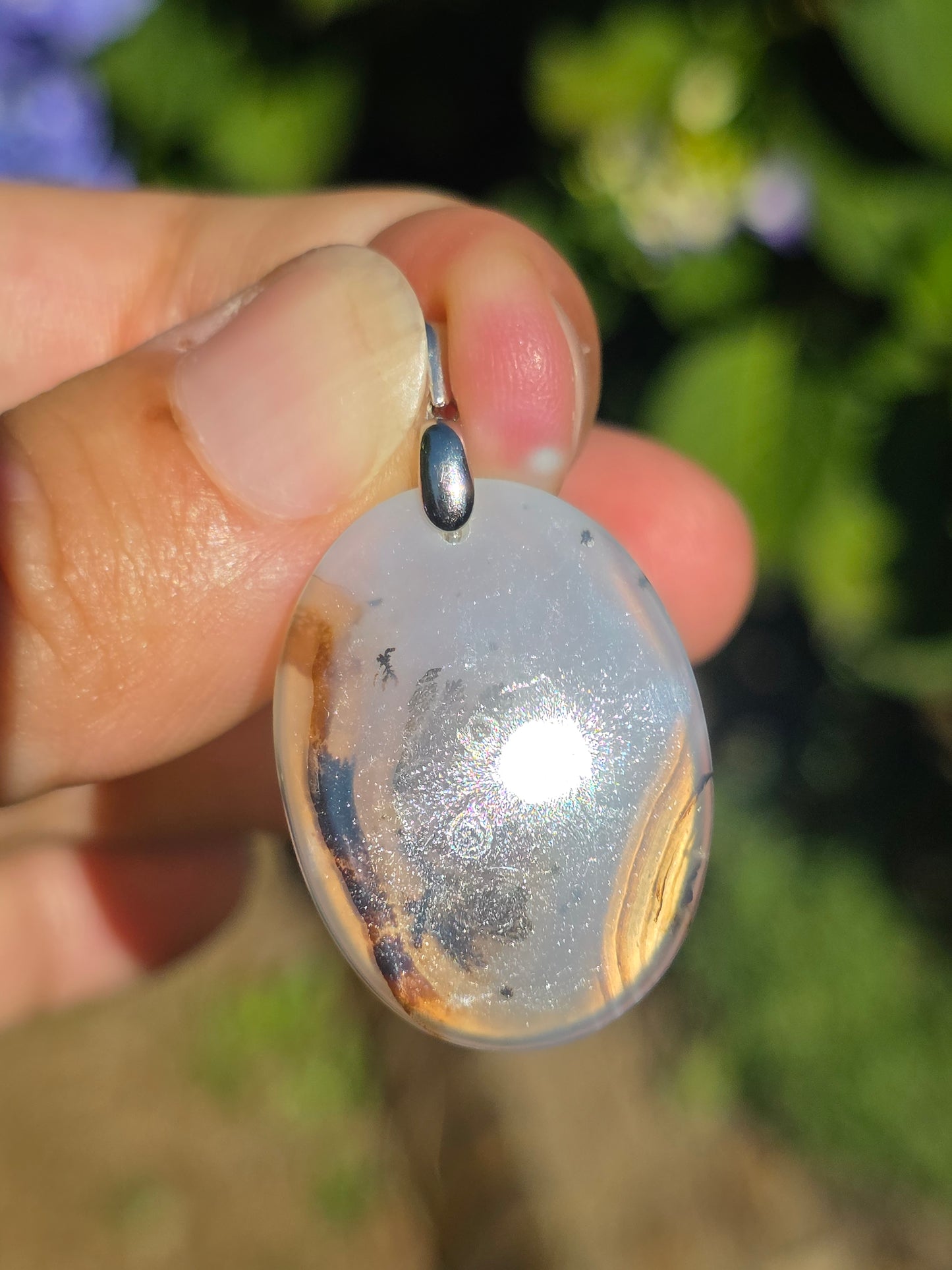 Pendentif Agate dendritique de Turquie n°3