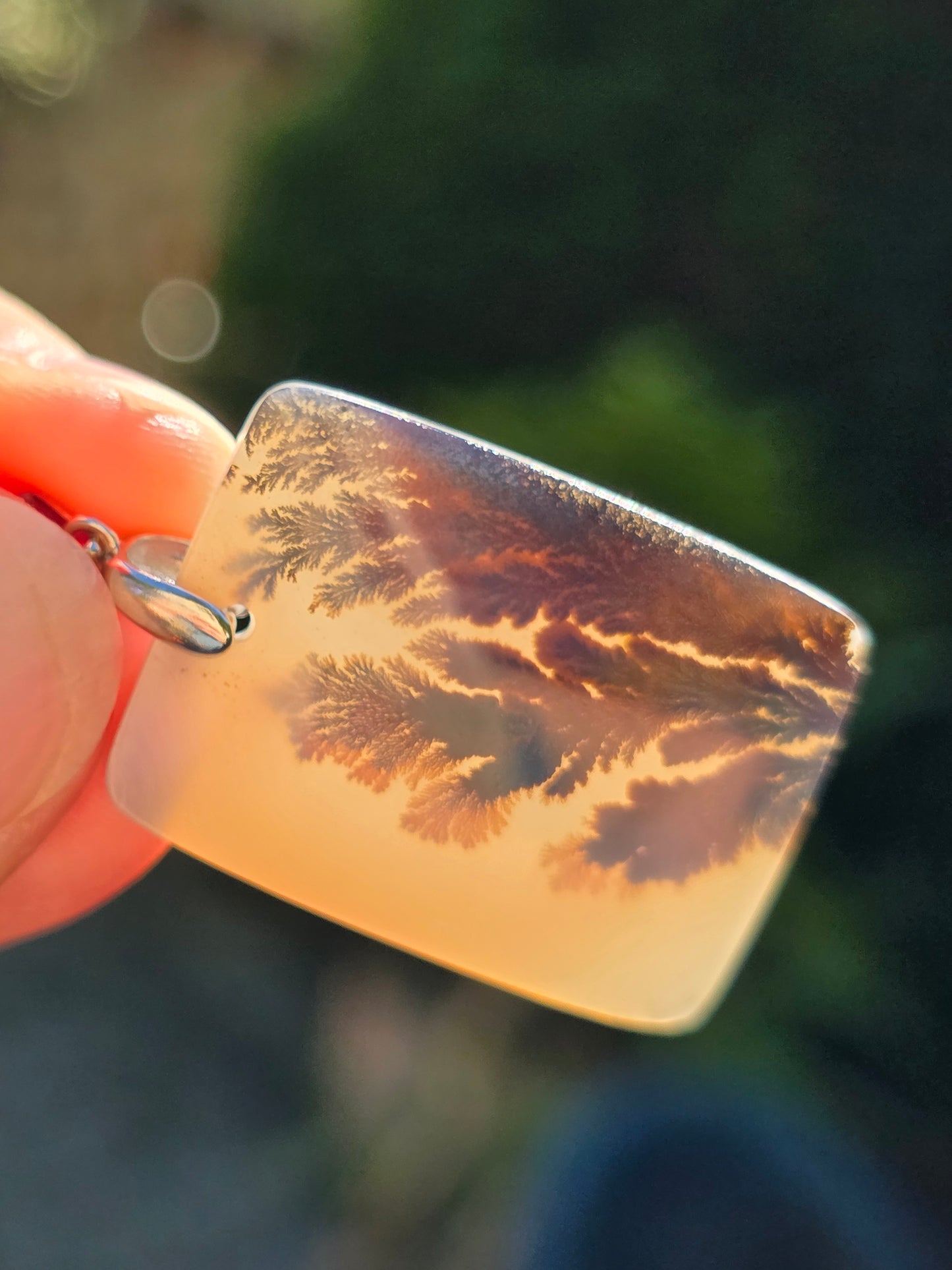 Pendentif Agate dendritique de Turquie n°5