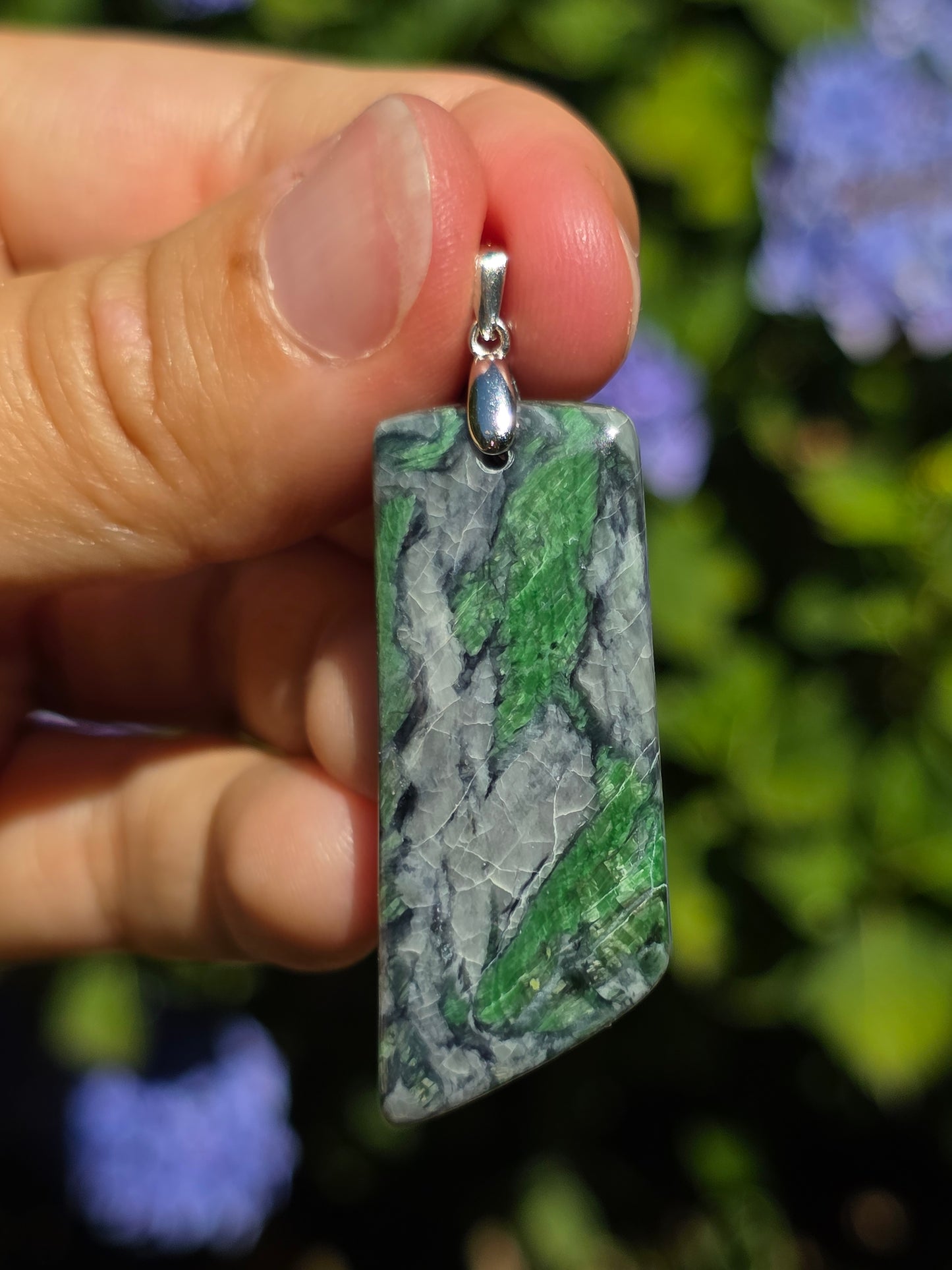 Pendentif Smaragdite de Corse n°3