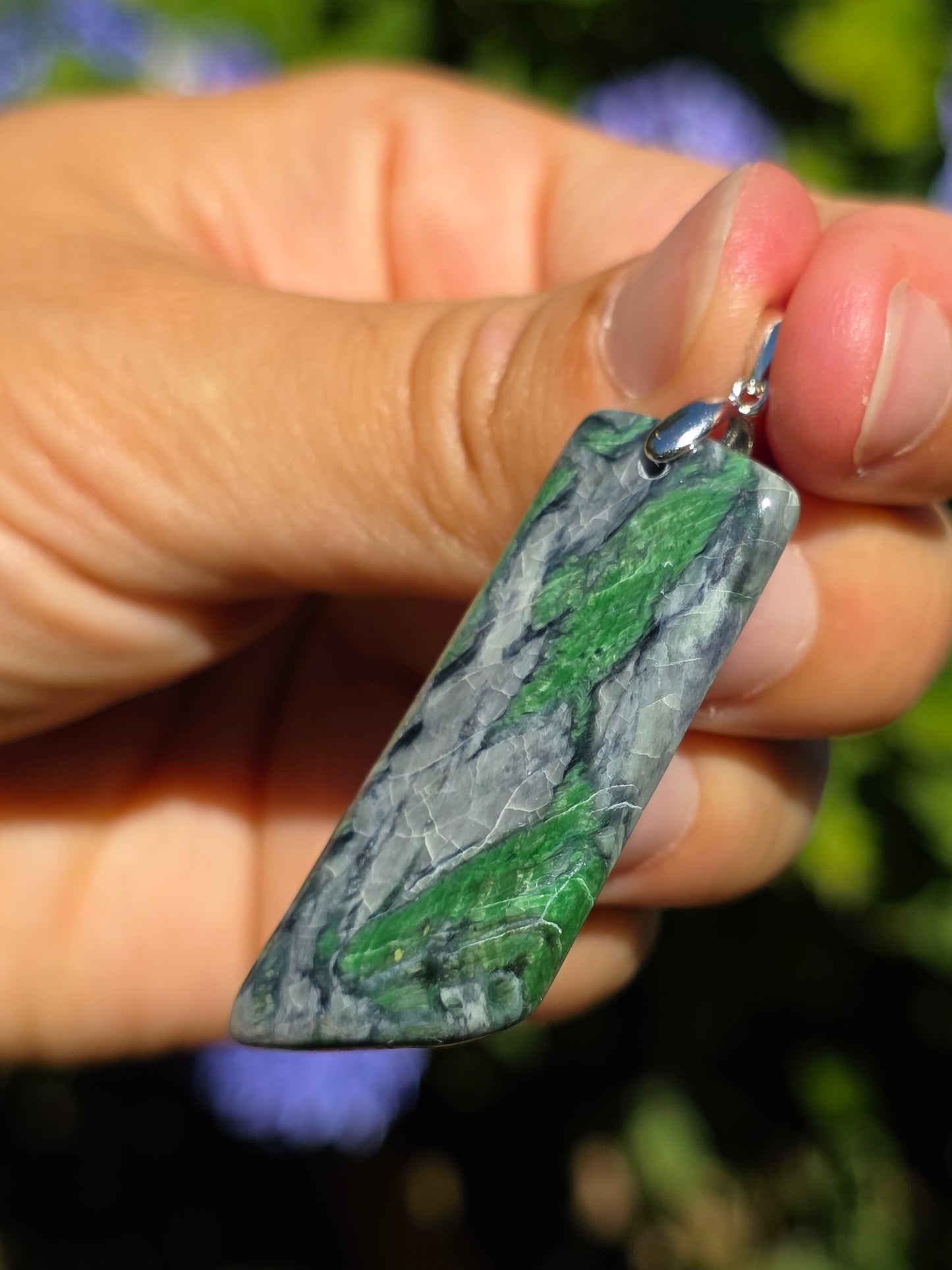 Pendentif Smaragdite de Corse n°3