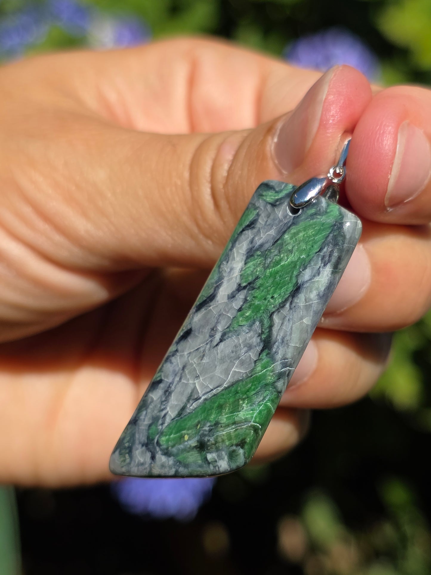 Pendentif Smaragdite de Corse n°3