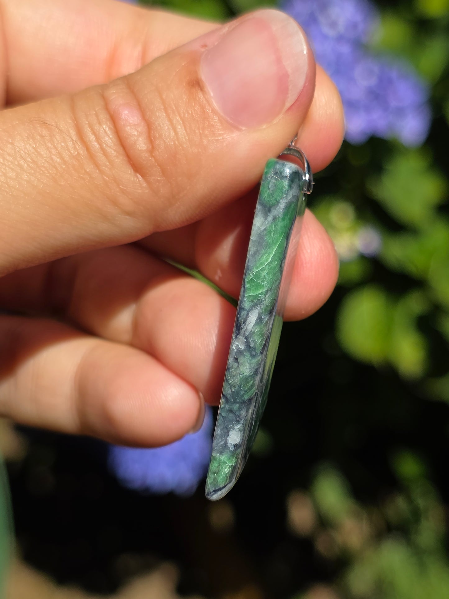 Pendentif Smaragdite de Corse n°3