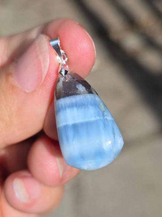 Pendentif en Opale bleue (à choisir)
