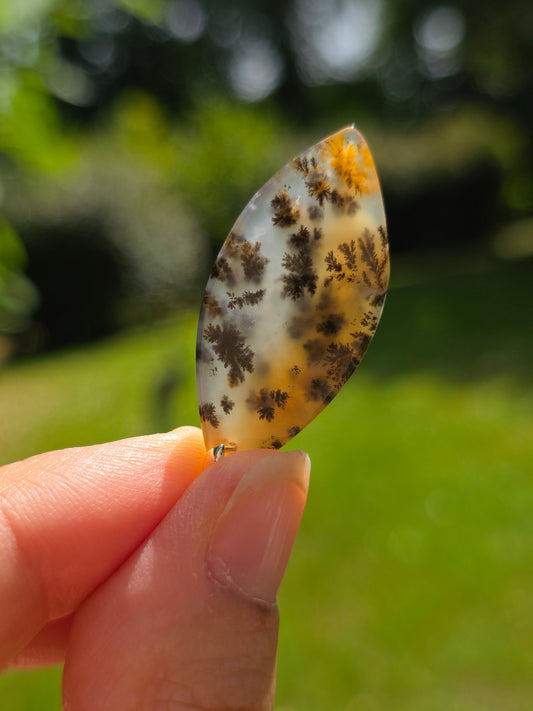 Pendentif Agate dendritique d'Inde n°12