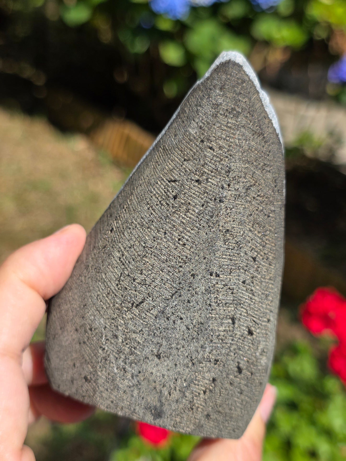 Calcédoine bleue avec Apophyllite n°5