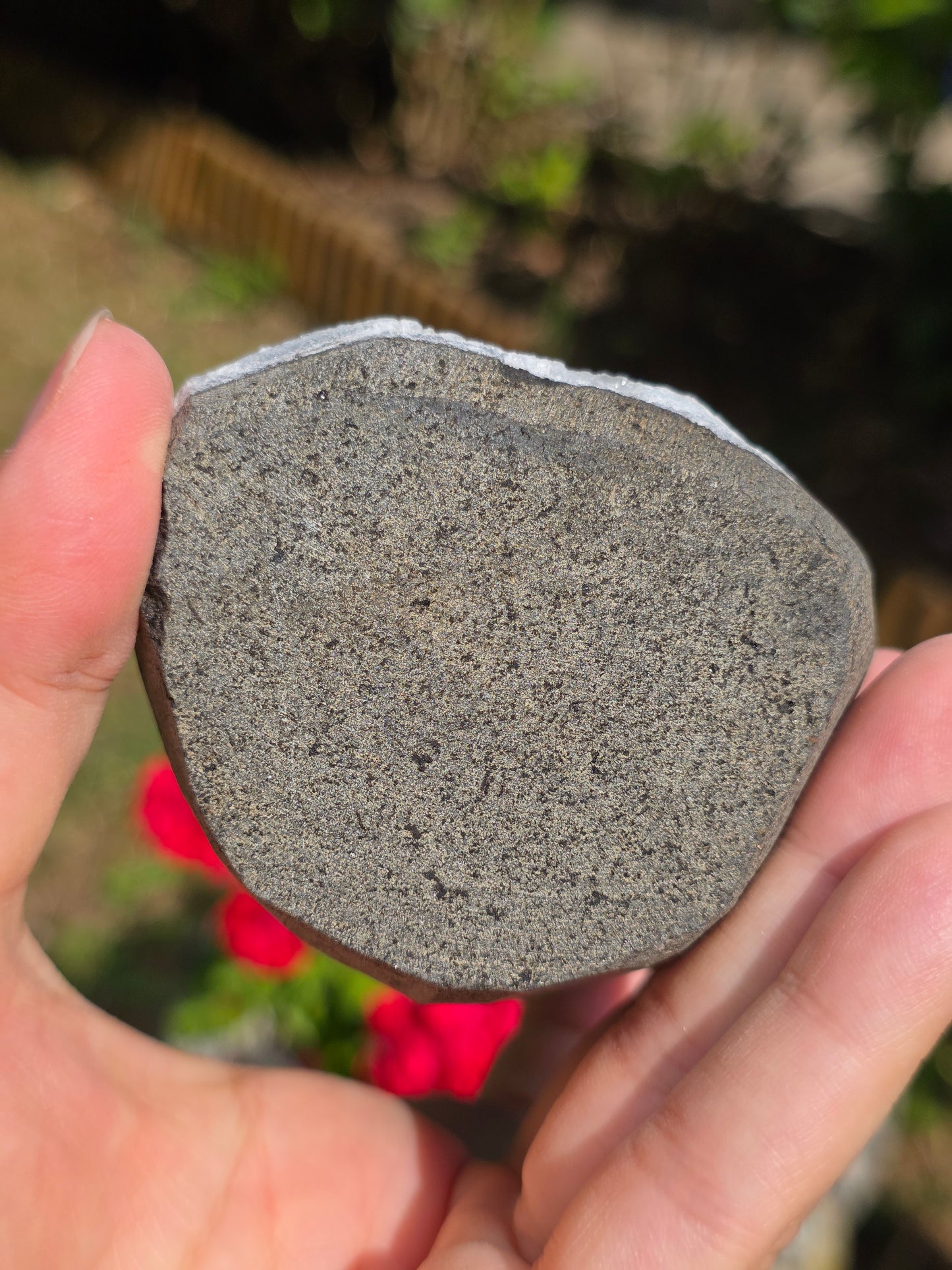 Calcédoine bleue avec Apophyllite n°5