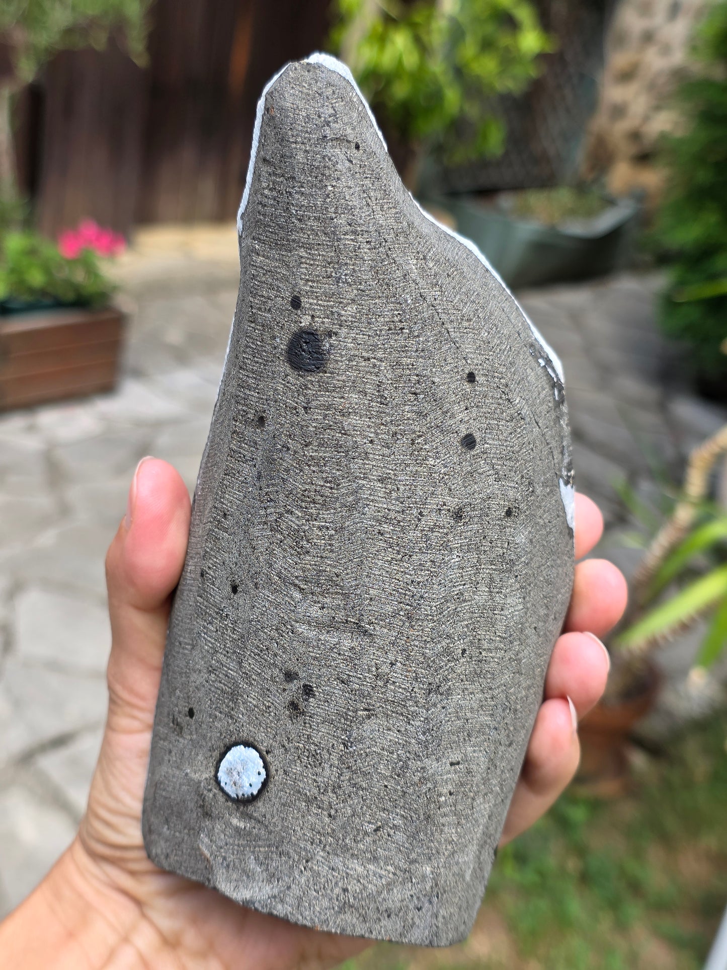 Calcédoine bleue avec Apophyllite n°19