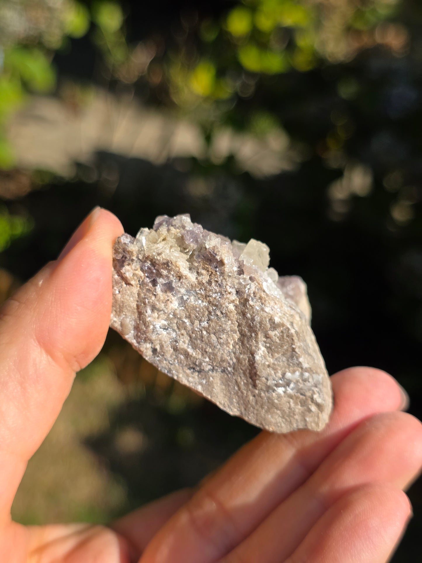 Fluorite avec cristallisation de Quartz d'Espagne E